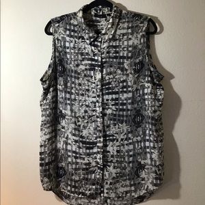 Sleeveless Button-up Blouse by Apt.9